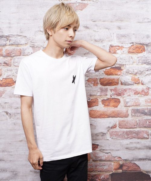おしゃれスタ(オシャレスタ)の「メタリックプリントクルーネックTシャツ(KU)(Tシャツ/カットソー・メンズ・ホワイト/ブラック・M/L)」の14枚目の写真