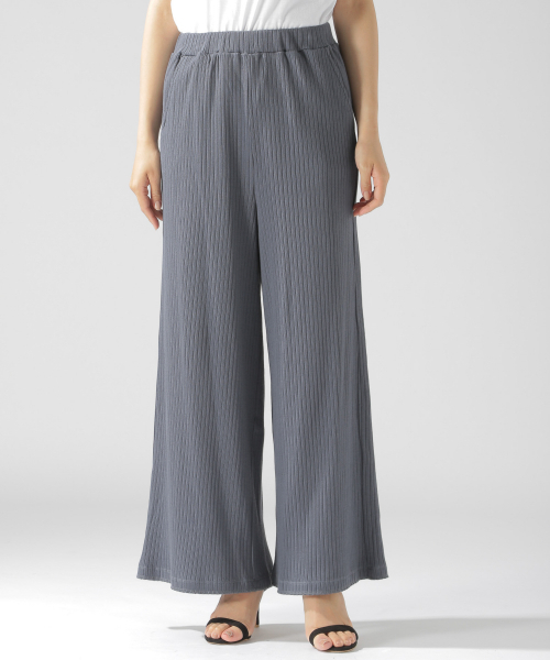 BAYFLOW（ベイフロー）の「カットソーリブパンツ（その他パンツ・レディース・アイボリー/ブラック/ブルー・SMALL/MEDIUM）」の21枚目の写真