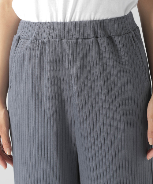 BAYFLOW（ベイフロー）の「カットソーリブパンツ（その他パンツ・レディース・アイボリー/ブラック/ブルー・SMALL/MEDIUM）」の8枚目の写真