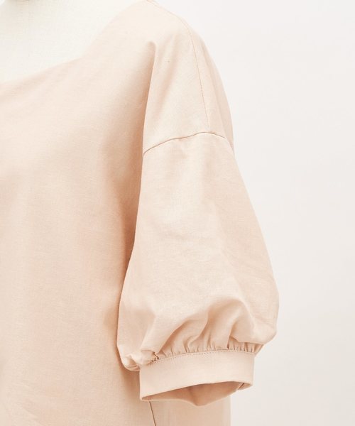 one after another NICE CLAUP（ワンアフターアナザーナイスクラップ）の「リネン配色ボタンブラウス（シャツ/ブラウス・レディース・アイボリー/ブラウン/ベージュ/レンガ・FREE）」の17枚目の写真