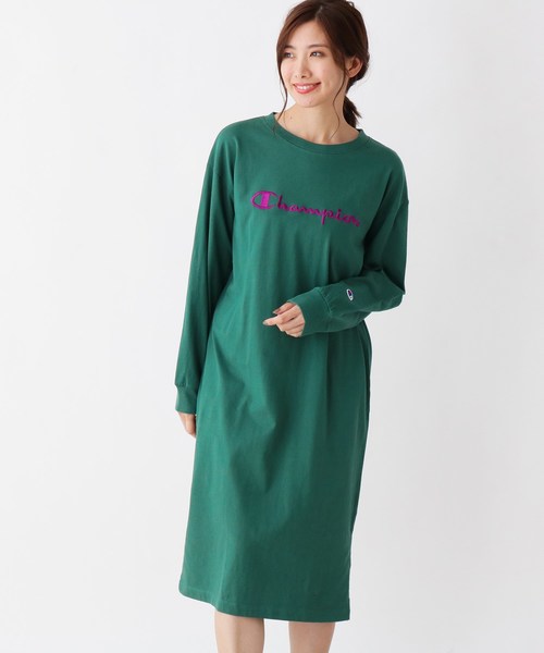 セール Champion 刺繍ロゴ入りワンピース ワンピース Champion チャンピオン のファッション通販 Zozotown