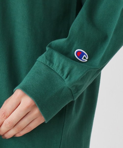 Champion ワンピース 刺繍ロゴ入りワンピース
