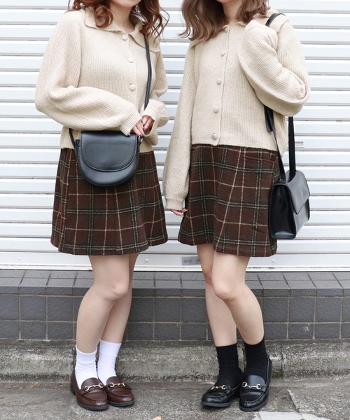 PairPair（ペアペア）の「襟付きニットプルオーバー（ニット/セーター・レディース・モカ/ライトベージュ・FREE）」の14枚目の写真