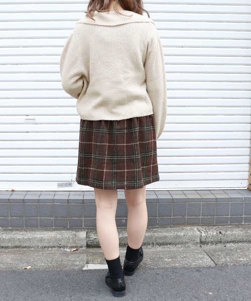 PairPair（ペアペア）の「襟付きニットプルオーバー（ニット/セーター・レディース・モカ/ライトベージュ・FREE）」の10枚目の写真