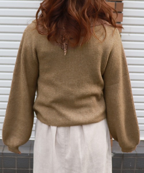 PairPair（ペアペア）の「襟付きニットプルオーバー（ニット/セーター・レディース・モカ/ライトベージュ・FREE）」の15枚目の写真