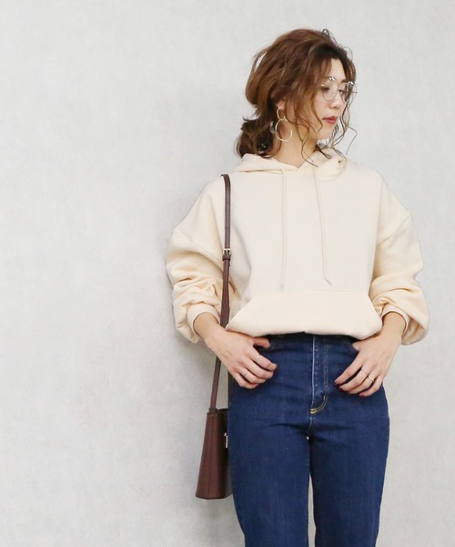 reca（レカ）の「裏起毛パーカー（パーカー・レディース・ホワイト系その他/ブラウン/ラベンダー/カーキ・FREE）」の22枚目の写真