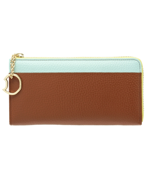 tsumori chisato CARRY（ツモリチサトキャリー）の「シュリンクコンビ　長財布（財布・レディース・ベージュ/イエロー/オレンジ/ピンク/ブラウン/レッド/グリーン/ゴールド/パープル・FREE）」の2枚目の写真