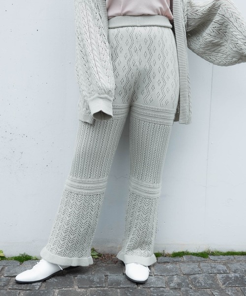 VANNIE U(ヴァニーユー)の「VANNIE U リラックスニットパンツ(その他パンツ・レディース・アイボリー/ライトグリーン/ライトパープル・FREE)」の21枚目の写真