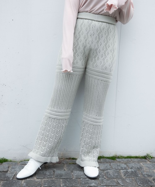 VANNIE U(ヴァニーユー)の「VANNIE U リラックスニットパンツ(その他パンツ・レディース・アイボリー/ライトグリーン/ライトパープル・FREE)」の22枚目の写真