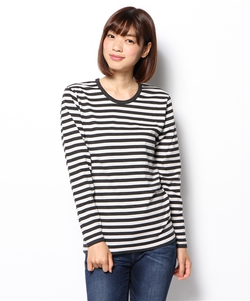 marimekko（マリメッコ）の「marimekko / ＜Women's＞pitkahihaロングスリーブ（Tシャツ/カットソー・レディース・グレー/オレンジ系その他/ブルー系その他/パープル・X-SMALL/MEDIUM/SMALL）」の2枚目の写真