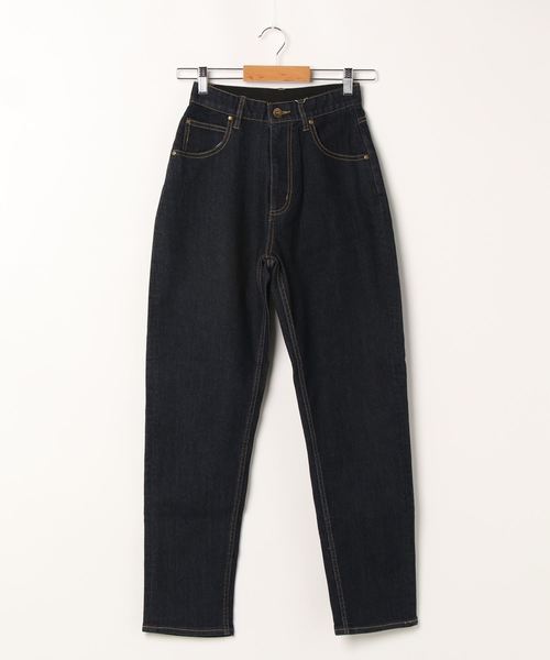 Bou Jeloud（ブージュルード）の「オールストレッチパンツ/定番スタンダードストレッチデニム/美シルエットスリムストレートボトム/テーパード/フルレングス（デニムパンツ・レディース・インディゴブルー・38/36）」の3枚目の写真
