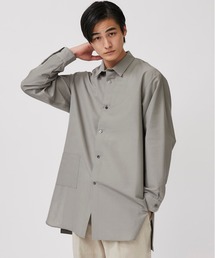 【08sircus】モヘアウールコットンロングシャツアウター
