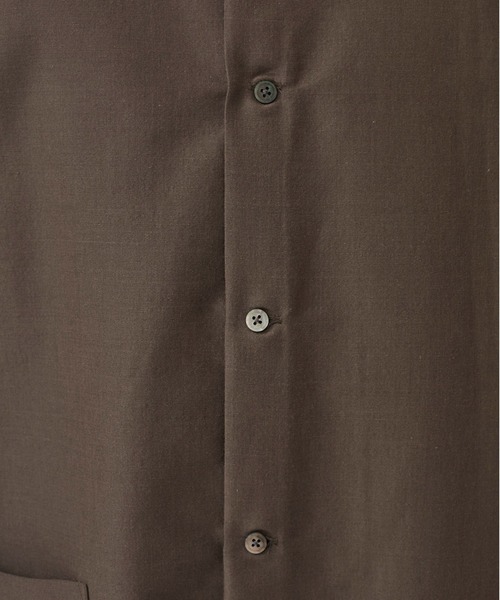 08sircus（ゼロエイトサーカス）の「【08sircus】モヘアウールコットンロングシャツアウター（シャツ/ブラウス・メンズ・ブラウン/グレー・4/5）」の3枚目の写真