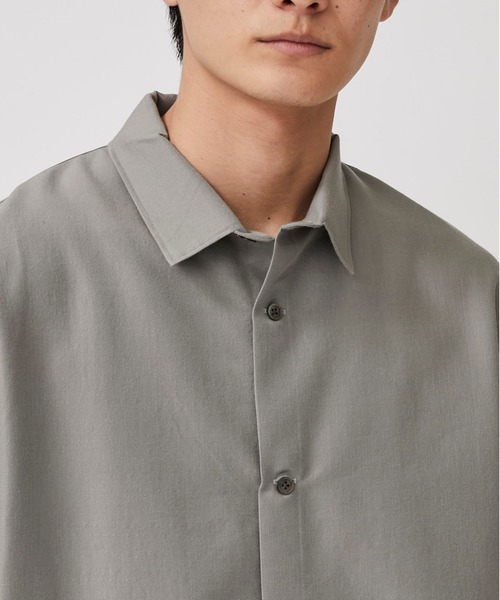 08sircus（ゼロエイトサーカス）の「【08sircus】モヘアウールコットンロングシャツアウター（シャツ/ブラウス・メンズ・ブラウン/グレー・4/5）」の14枚目の写真