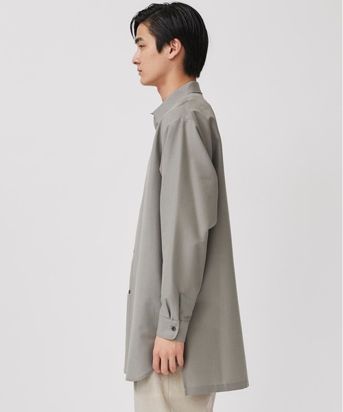 08sircus（ゼロエイトサーカス）の「【08sircus】モヘアウールコットンロングシャツアウター（シャツ/ブラウス・メンズ・ブラウン/グレー・4/5）」の12枚目の写真