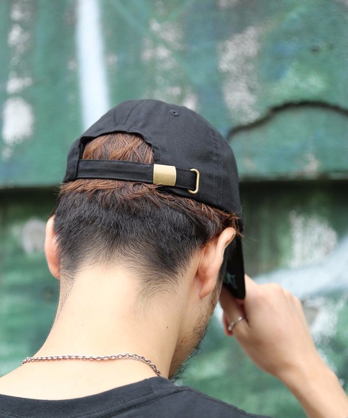 THRASHER（スラッシャー）の「GONZ TWILL 6PANEL CAP/DOGTOWN ドッグタウン 帽子 キャップ（キャップ・メンズ・ネイビー/ブラック×ホワイト/ブラック×ブルー/ブラック×イエロー・FREE）」の9枚目の写真