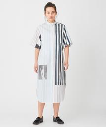 Paul Smith シャツワンピース ブラック/ストライプ Paul Smith シャツワンピース ブラック/ストライプ