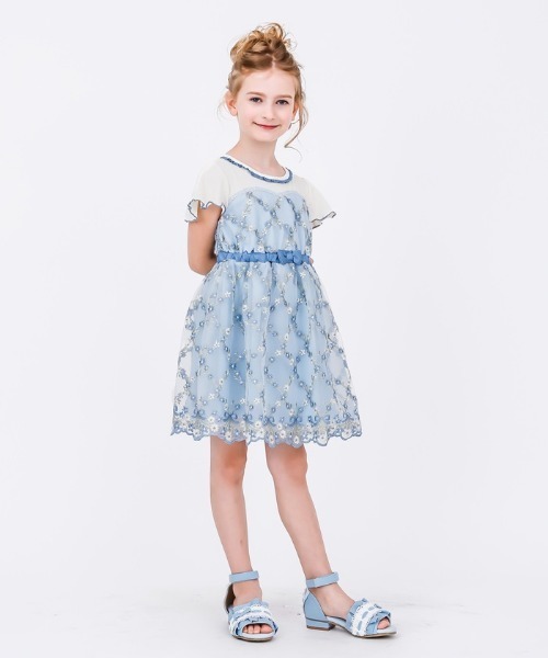 axes femme（アクシーズファム）の「刺繍チュールドッキングOP