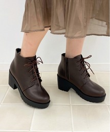 apres jour | フェイクレザーレースアップブーツ【ZOZOTOWN限定アイテム】(ブーツ)