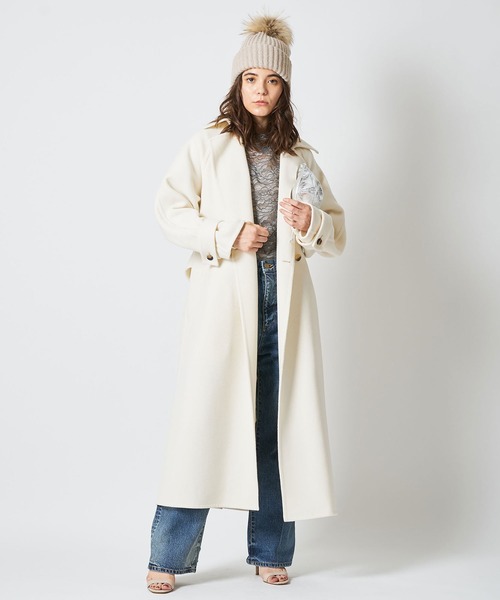 Whim Gazette（ウィムガゼット）の「ボリュームロングリバーコート