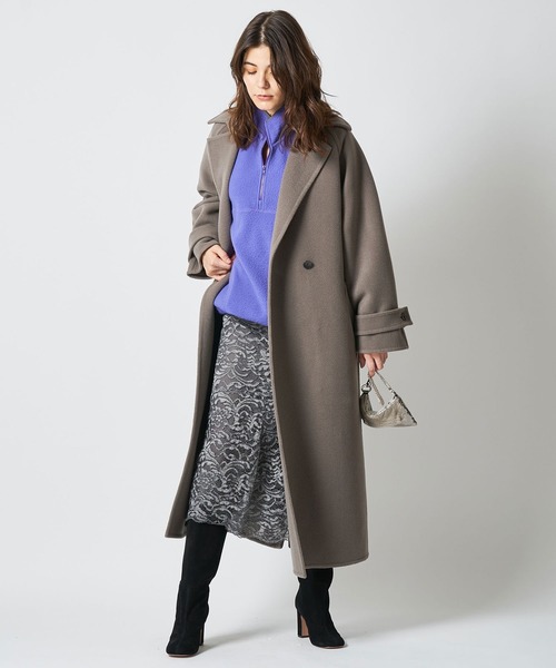 Whim Gazette（ウィムガゼット）の「ボリュームロングリバーコート