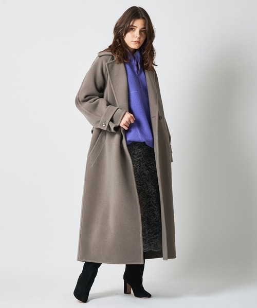 Whim Gazette（ウィムガゼット）の「ボリュームロングリバーコート