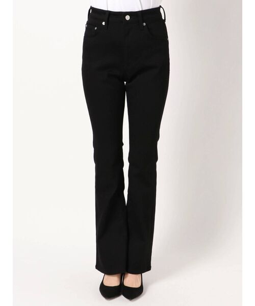 EVRIS(エヴリス)の「フレアデニムパンツ(デニムパンツ・レディース・ブラック/インディゴブルー・SMALL/MEDIUM)」の4枚目の写真