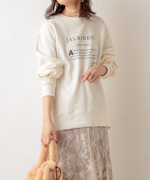 natural couture（ナチュラルクチュール）の「サイドスリットゆるっと裏毛プルオーバー（スウェット・レディース・グレー/カーキ/アイボリー/スミクロ・FREE）」の5枚目の写真