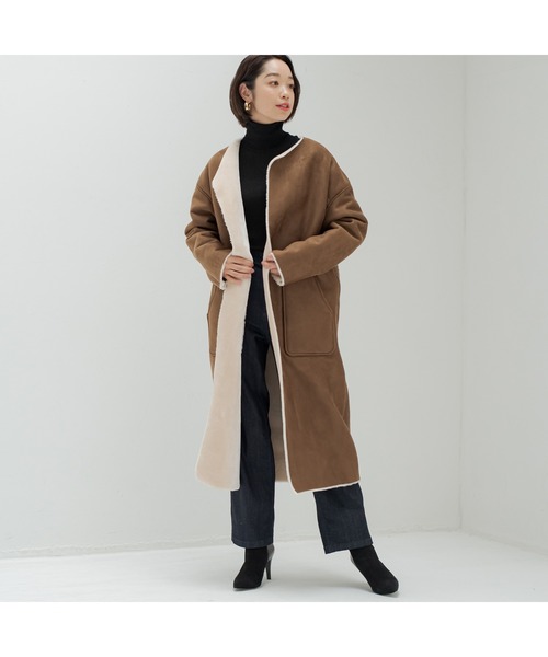 LOUNGEDRESS（ラウンジドレス）の「フェイクムートンコート（ムートン  