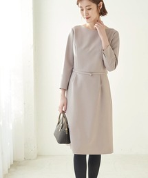 ROPE' PICNIC | 【360°ウルトラストレッチ】【WEB限定34-42サイズ】ストレッチ9分袖ワンピース(ワンピース)