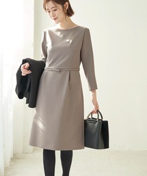 ROPE' PICNIC | 【360°ウルトラストレッチ】【WEB限定34-42サイズ】ストレッチ9分袖ワンピース(ワンピース)