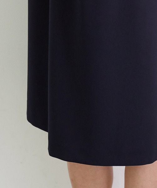 ROPE' PICNIC（ロペピクニック）の「【360°ウルトラストレッチ】【WEB限定34-42サイズ】ストレッチ9分袖ワンピース（ワンピース・レディース・ライトグレー/ネイビー/イエロー系その他3/ブラック・34/36/38/40/42）」の12枚目の写真