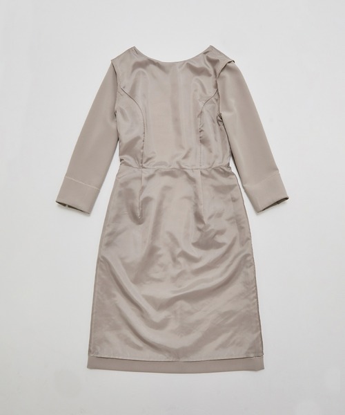 ROPE' PICNIC（ロペピクニック）の「【360°ウルトラストレッチ】【WEB限定34-42サイズ】ストレッチ9分袖ワンピース（ワンピース・レディース・ライトグレー/ネイビー/イエロー系その他3/ブラック・34/36/38/40/42）」の18枚目の写真