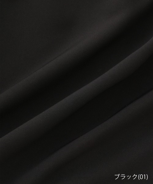 ROPE' PICNIC（ロペピクニック）の「【360°ウルトラストレッチ】【WEB限定34-42サイズ】ストレッチ9分袖ワンピース（ワンピース・レディース・ライトグレー/ネイビー/イエロー系その他3/ブラック・34/36/38/40/42）」の19枚目の写真