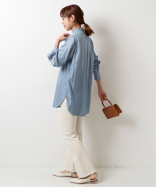 Spick &amp; Span - TICCA デニムサファリシャツジャケット スピック＆スパン Spick & Span（スピックアンドスパン）の「【TICCA】デニム