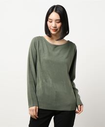 カシミヤタッチウォッシャブルニットトップス【L-LLサイズ】