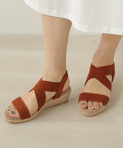 frames RAY CASSIN（フレームスレイカズン）の「ゴムクロスサンダル（サンダル・レディース・ブラック/カーキ/オレンジ/グレイッシュベージュ・LARGE/MEDIUM/SMALL）」の4枚目の写真