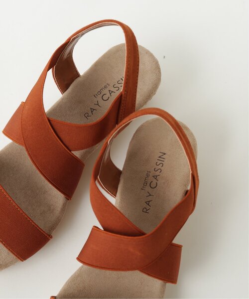 frames RAY CASSIN（フレームスレイカズン）の「ゴムクロスサンダル（サンダル・レディース・ブラック/カーキ/オレンジ/グレイッシュベージュ・LARGE/MEDIUM/SMALL）」の6枚目の写真