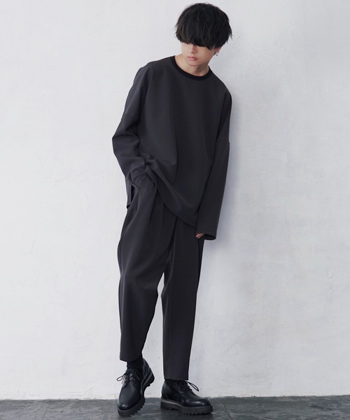 ATTACHMENT(アタッチメント)の「【WYM × ATTACHMENT】 LOOSE TAPERED PANTS(スラックス・メンズ・ブラウン/チャコール・S/M/L)」の21枚目の写真
