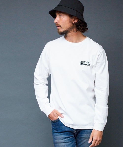 Magine(マージン)の「"ULTIMATE GARMENTS"C/N L/S:胸刺繍入り クルーネック ロングスリーブ TEEシャツ(Tシャツ/カットソー・メンズ・ホワイト/ブラック/グレー/オリーブ・44/46/48)」の15枚目の写真