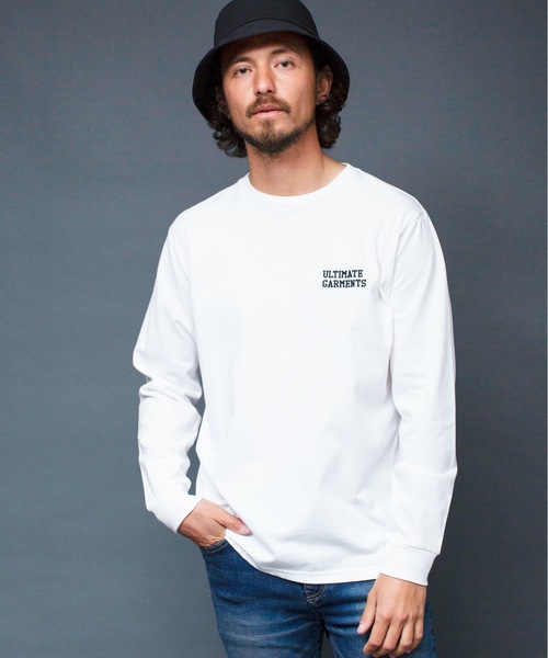 Magine(マージン)の「"ULTIMATE GARMENTS"C/N L/S:胸刺繍入り クルーネック ロングスリーブ TEEシャツ(Tシャツ/カットソー・メンズ・ホワイト/ブラック/グレー/オリーブ・44/46/48)」の22枚目の写真