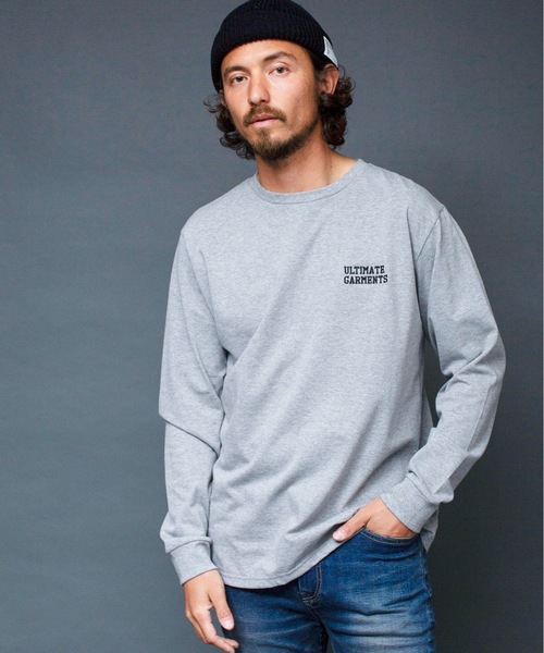 Magine(マージン)の「"ULTIMATE GARMENTS"C/N L/S:胸刺繍入り クルーネック ロングスリーブ TEEシャツ(Tシャツ/カットソー・メンズ・ホワイト/ブラック/グレー/オリーブ・44/46/48)」の19枚目の写真