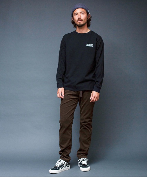 Magine(マージン)の「"ULTIMATE GARMENTS"C/N L/S:胸刺繍入り クルーネック ロングスリーブ TEEシャツ(Tシャツ/カットソー・メンズ・ホワイト/ブラック/グレー/オリーブ・44/46/48)」の17枚目の写真
