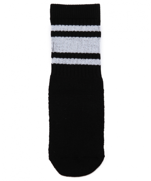 green label relaxing（グリーンレーベルリラクシング）の「EX CAROLINA ソックス（ソックス/靴下・キッズ・ホワイト/ブラック・フリー）」の2枚目の写真