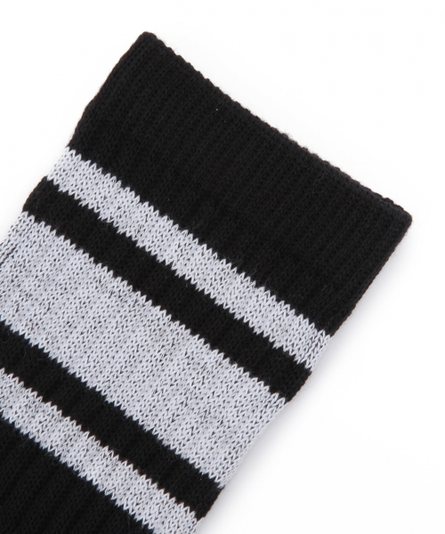 green label relaxing（グリーンレーベルリラクシング）の「EX CAROLINA ソックス（ソックス/靴下・キッズ・ホワイト/ブラック・フリー）」の4枚目の写真