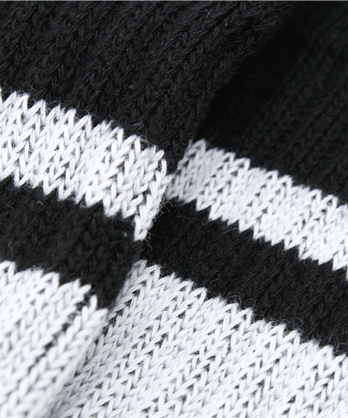 green label relaxing（グリーンレーベルリラクシング）の「EX CAROLINA ソックス（ソックス/靴下・キッズ・ホワイト/ブラック・フリー）」の3枚目の写真