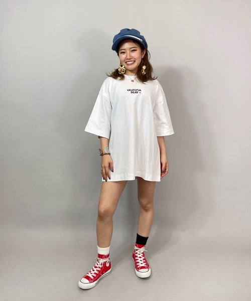 ANTIBAL（アンティバル）の「【ZOZOタウン限定アイテム】Grateful Dead/グレイトフル・デッド 　  ビッグシルエット バックプリントＴシャツ   212AN4ST227MU（Tシャツ/カットソー・レディース・ベージュ/ホワイト/グリーン/ブラック・FREE）」の8枚目の写真