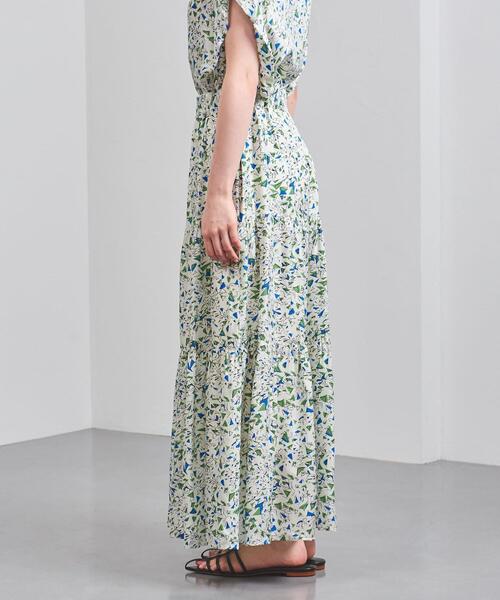 SACRA（サクラ）の「＜SACRA（サクラ）＞プリント ティアード マキシスカート（スカート・レディース・オフホワイト・38）」の8枚目の写真