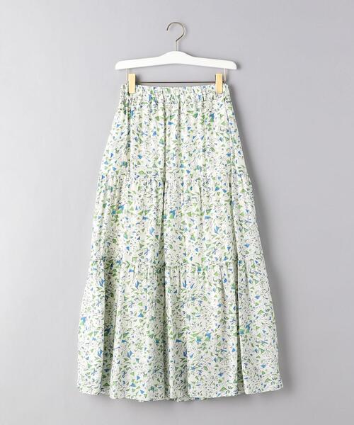 SACRA（サクラ）の「＜SACRA（サクラ）＞プリント ティアード マキシスカート（スカート・レディース・オフホワイト・38）」の5枚目の写真