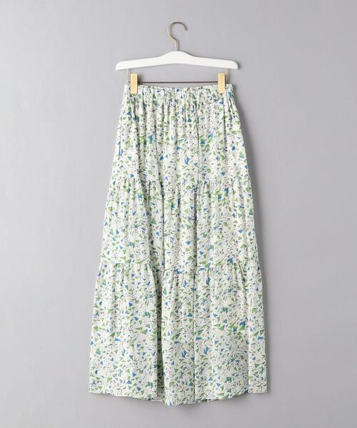 SACRA（サクラ）の「＜SACRA（サクラ）＞プリント ティアード マキシスカート（スカート・レディース・オフホワイト・38）」の2枚目の写真